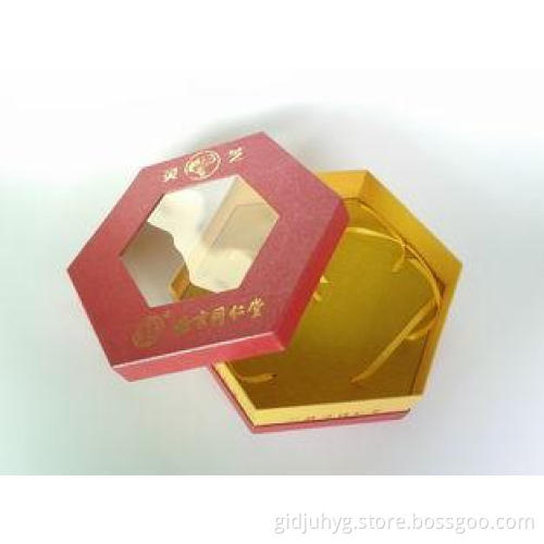 Custom Luxury Gift Boxes For Food Packaging, Spot UV Hexago